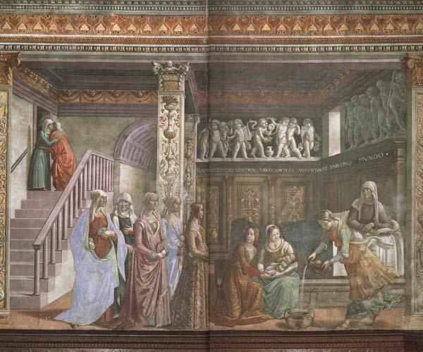 Domenicho Ghirlandaio Geburt Marias oil painting image